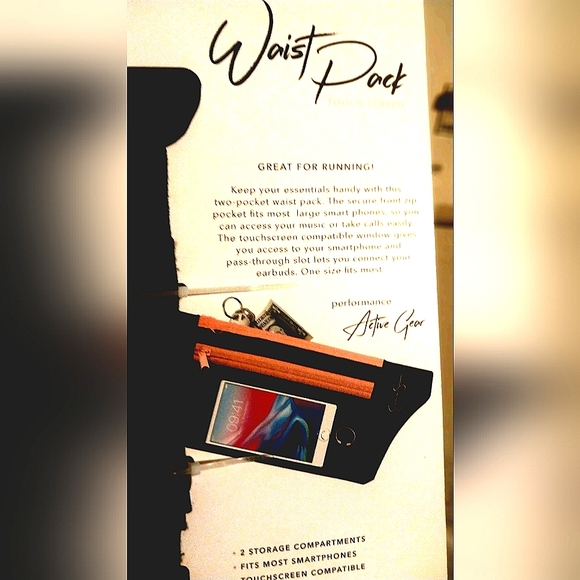 Jessica Simpson Fannie Pack Dual Pocket Running Waist Pack - Picture 1 of 3